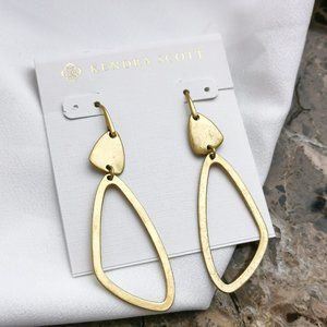 Kendra Scott Kira Drop Earrings In Vintage Gold